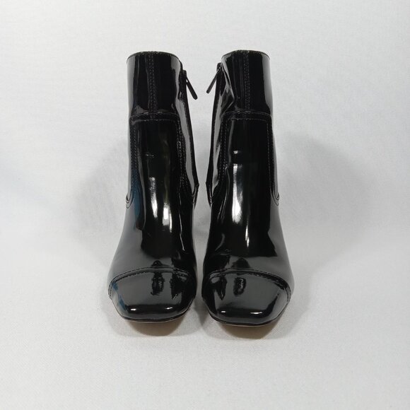 SAM EDELMAN Livia Black Patent Faux Leather Bootie Women's Size 5.5 - Picture 5 of 16